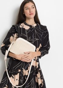 bonprix Mujer, Bolso bandolera de paja, beige, 0