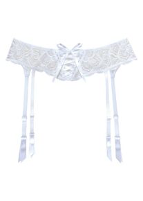 Lascana Dames Jarretels wit XS-S