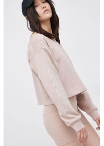 Adidas Originals Bluză HF6774 femei, culoarea maro, cu imprimeu