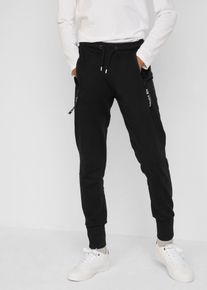 bonprix Pantalón de chándal para niños negro 116/122