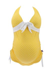 Petit Amour Tankini 'Annie' dla kobiet żółty / biały Rozmiar S