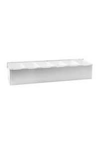 TABLECRAFT - 1606 - Dispensador de condimentos con tapa para 4 botecitos de 0,5 L de 45,7 x 15,2 x 8,9 cm