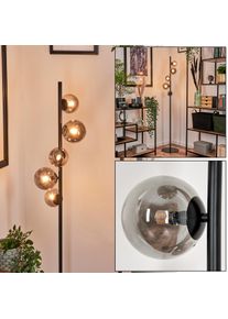 hofstein Remaisnil Staande lamp - Glas Rookkleurig, 5-lichts