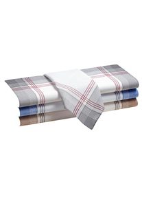 Heren Herenzakdoeken in op kleur gesorteerd ,maat per 4 stuks, WITT, 100% Katoen