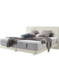ADA Premium Boxspringbett »Levia«, Bk Kh Tf 1000 Pm, Matratze Mit Integriertem Topper weiß, Größe Liegefläche B/L: 160 cm x 200 cm Leder EA ,...