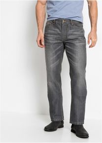 bonprix Dżinsy Regular Fit Straight szary 27
