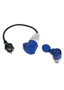 Perel Cable con enchufe macho schuko a enchufe hembra cee