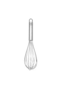METRO Professional Batidor de mano, acero inoxidable, 29 cm, 8 varillas, con orificio para colgar, plata