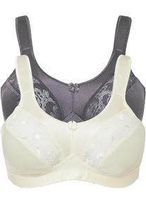 Steun bh zonder beugels (set van 2) - beige - maat 95C - bonprix