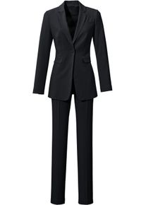 Heine Dames Broekpak met zijzakken in zwart ,maat 38, Witt, 77% Polyester, 20% Viscose, 3% Elastan