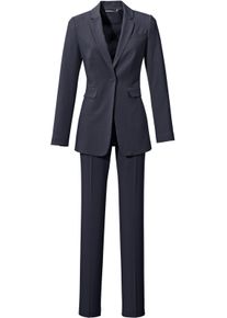 Heine Dames Broekpak met zijzakken in marine ,maat 34, Witt, 77% Polyester, 20% Viscose, 3% Elastan