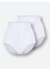 w&auml;schepur Damen Formslip mit leichtem Shaping-Effekt in wei&szlig; ,Gr&ouml;&szlig;e 48/50, Witt, 90% Baumwolle, 10% Elasthan