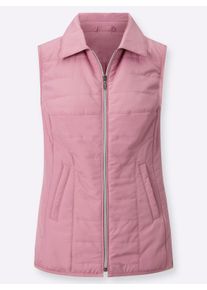 Dames Bodywarmer van onderhoudsarm microgaren in oudroze ,maat 36, WITT, 100% Polyester. Wattering: 100% Polyester