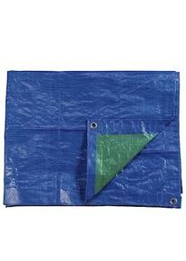Toldo 4X6Mts Doble Cara Azul/Verde Ojales De Metal Densidad 90Grs/M2 Edm