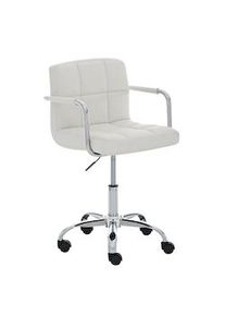 CLP Sedia da ufficio LUCY in similpelle bianco