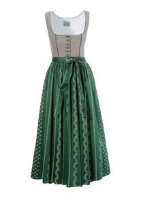 Turi Landhaus Dirndl, (2 Tlg.) Lang Mit Traditionellem Blümchendruck grün, Größe 40 - N-Gr, Mit praktischem Knopfverschluss