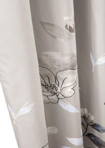 Mikrokuituverho kukkakuviolla (1kpl/pakkaus), beige, K/L: 145/140 cm, bonprix