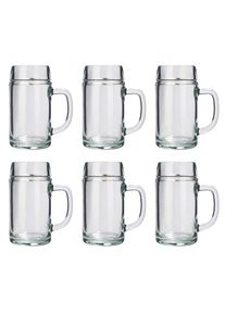 ich-zapfe Verre a biere, Chope de bière lot de 6, Styria - 1 litre