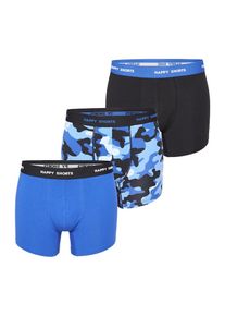 Happy Shorts Boxers Herren navy / hellblau / weiß Größe S