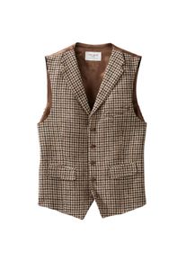 Carl Gross Harris Tweed-colbert of -gilet, gilet - 25 - beige/bruin, in Schurwolle