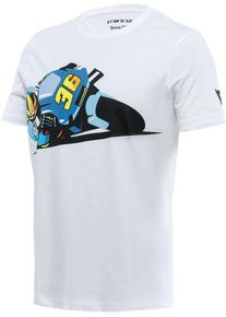 Dainese Joan, t-shirt , kleur: Wit/Blauw/Zwart , maat: L