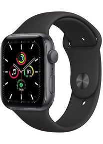 Apple Watch SE Aluminium 44 mm (2020) | WiFi + Cellular | spacegrau | Sportarmband schwarz