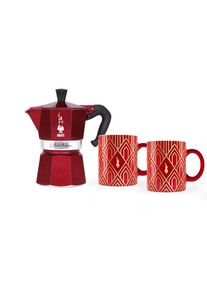 Bialetti Moka Express Déco Glamour - 6 cups + 2 mugs