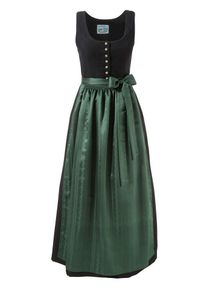 Turi Landhaus Dirndl, (2 Tlg.) Lang Traditionell Mit Knopfverschluss schwarz, Größe 34 - N-Gr, Praktischer Knopfverschluss