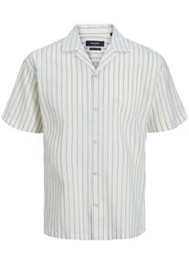 Jack & Jones Jack & Jones Kurzarmhemd »Jprblusummer Linen Resort Shirt S/S Sn« beige, Größe M - N-Gr, Leichtes und luftiges Hemd für das Sommer-Outfit