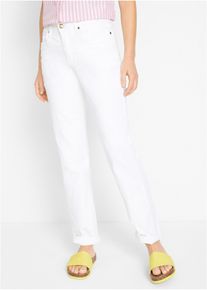 Joustavat Mom Fit -mallin Bestseller-farkut, valkoinen, 44, bonprix