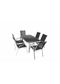 GARTHEN Kerti bútor készlet asztal + 6 szék