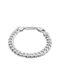 IDENTIM Bracciale da uomo catena a cordoncino 7,80 mm bracciale da uomo bracciale in argento 925 argento rodiato