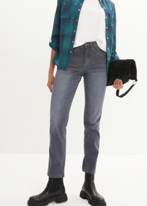 bonprix Dżinsy Straight Mid Waist, ultra soft niebieski 38