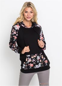 bonprix Bluza z kapturem czarny 32/34