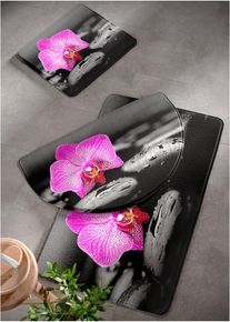 bonprix Fürdőszobaszőnyeg, Memory habszivaccsal szürke szőnyeg álló WC-hez 45/50 cm