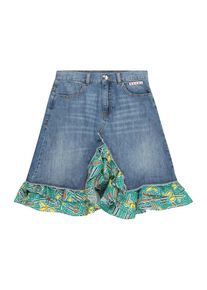 Marni Spódnica dla dziewczynek niebieski denim / żółty / jasnozielony / biały Rozmiar 128