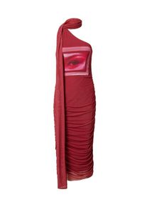 Bella x ABOUT YOU Dames Jurk 'Valeria' rood / pastelrood / wit 34