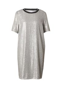 comma, comma casual identity Dames Jurk zwart / zilver / wit 32