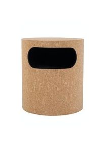 SIT-MÖBEL SIT Möbel Mesilla de noche | estante abierto | MDF con corcho natural-negro | An 40 x Pr 40 x Al 45 cm | 19000-80 | serie CORK