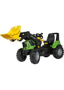 Rolly Toys® Trettraktor »Farmtrac Premium Ii Deutz 8280 Ttv«, Mit Frontlader, Bxtxh: 150X54X75 Cm grün, Längen- und höhenverstellbarer Sitz