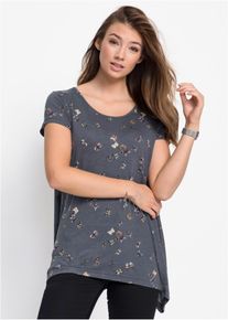 bonprix T-shirt w motyle, szary, 48/50