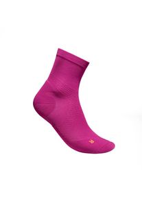 Bauerfeind Sports Damen Run Ultralight Mid Cut Socks pink