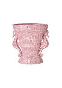 Rice - Ceramic Vase with Seahorse Decorations Pink