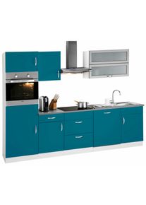 Wiho-Küchen wiho Küchen Küchenzeile »Amrum«, mit E-Geräten, Breite 280 cm, mit Induktionskochfeld