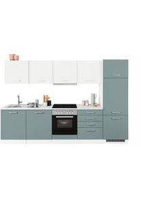 HELD MÖBEL HELD MÖBEL Küchenzeile »Visby«, mit E-Geräten, Breite 300 cm inkl. Kühlschrank und Geschirrspüler
