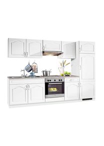 Wiho-Küchen wiho Küchen Küchenzeile »Linz«, mit E-Geräten, Breite 270 cm, mit Edelstahl-Kochmulde