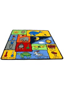 PRIMAflor-Ideen in Textil Kinderteppich »GEGENSÄTZE«, rechteckig, Spiel- und Lernteppich, Gegensätze lernen, Kinderzimmer