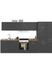 HELD MÖBEL HELD MÖBEL Küchenzeile »Kehl«, mit E-Geräten, Breite 330 cm, inkl. Kühlschrank und Geschirrspüler