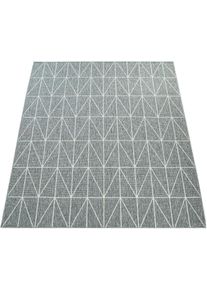 Paco Home Teppich »Brugge 224«, rechteckig, Flachgewebe, modernes gemetrisches Muster, In- und Outdoor geeignet