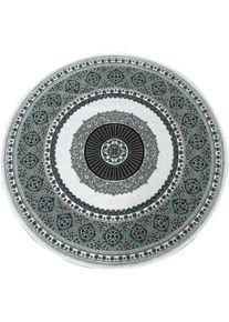 Home Affaire Teppich »Shari«, rund, Orient-Dekor, mit Bordüre, Kurzflor, weich, pflegeleicht, elegant
